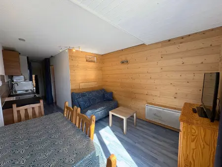 Studio cabine cosy vue sur pistes - 4 pers., Appartement 4 personnes à Hauteluce : photo 5