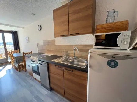 Studio cabine cosy vue sur pistes - 4 pers., Appartement 4 personnes à Hauteluce : photo 7