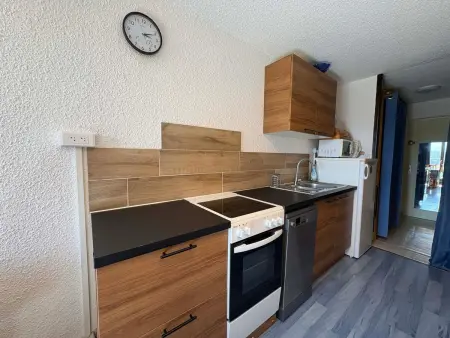 Studio cabine cosy vue sur pistes - 4 pers., Appartement 4 personnes à Hauteluce : photo 8