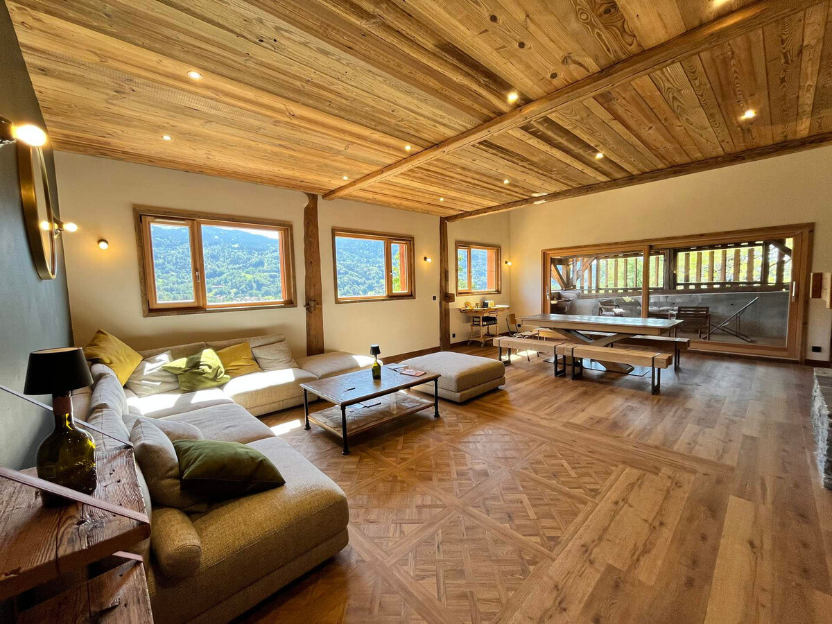 Chalet mitoyen, vue vallée du Giffre, Chalet 15 personnes à Samoëns - Photo 1