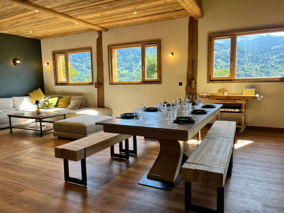 Chalet mitoyen, vue vallée du Giffre, Chalet 15 personnes à Samoëns - Photo 3