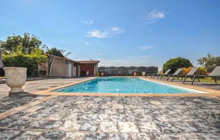 Maison de pierre 8 chambres avec piscine à Montaut