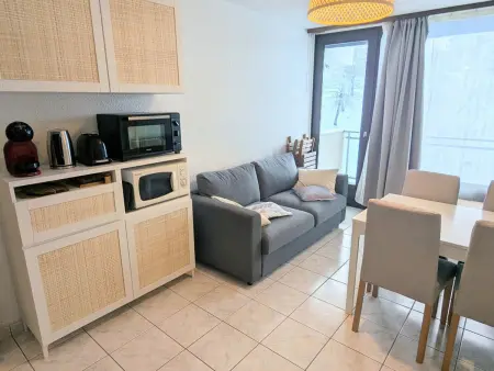 Studio cabine ensoleillé, vue pistes, Les Adrets-Prapoutel : photo 1