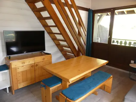 Studio mezzanine pieds des pistes à Pralognan-la-Vanoise, vue montagne : photo 3