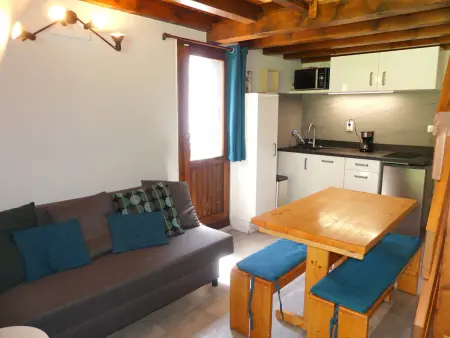 Studio mezzanine pieds des pistes à Pralognan-la-Vanoise, vue montagne : photo 4