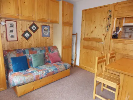 Studio-cabine 4 pers. avec balcon sud et pistes à 100 m à Pralognan : photo 3
