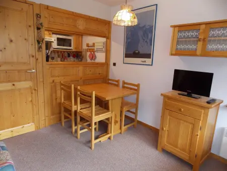 Studio-cabine 4 pers. avec balcon sud et pistes à 100 m à Pralognan : photo 4