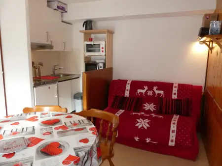 Studio-cabine bien situé, chats OK - 4 pers., Appartement 4 personnes à Pralognan la Vanoise : photo 1