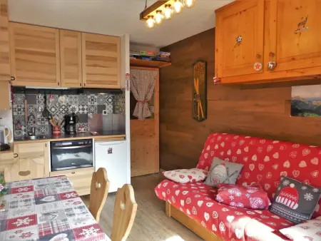 Studio rénové, vue montagne - 4 pers., Appartement 4 personnes à Pralognan la Vanoise : photo 5