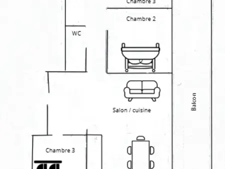 Appartement vue Beaufortain, 2 chambres, Les Saisies : photo 3
