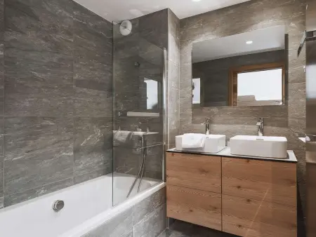 Duplex contemporain neuf aux pieds des pistes à Courchevel 1550 : photo 5