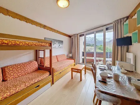 Studio lumineux au pied des pistes aux Menuires, 3 pers. : photo 1