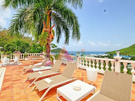 Villa Joelle vue mer panoramique, piscine privée à Saint-Martin : photo 17