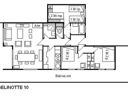 Appartement près des pistes à Méribel, animaux acceptés, 8 pers. : photo 34