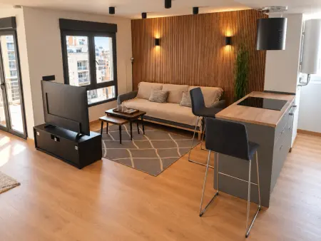 Appartement vue mer à Gandía avec climatisation et terrasse : photo 1