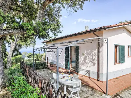 Appartement Le Querce à Capoliveri, vue mer et terrasse couverte : photo 13