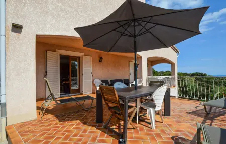 Haut de villa vue mer au calme à San Giuliano, Corse : photo 8