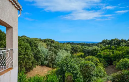 Haut de villa vue mer au calme à San Giuliano, Corse : photo 9