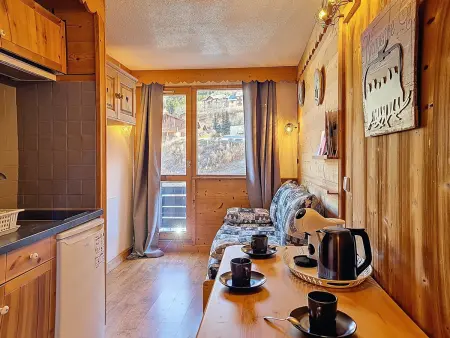 Studio 17 m² vue Masse aux Menuires, 3 personnes : photo 2