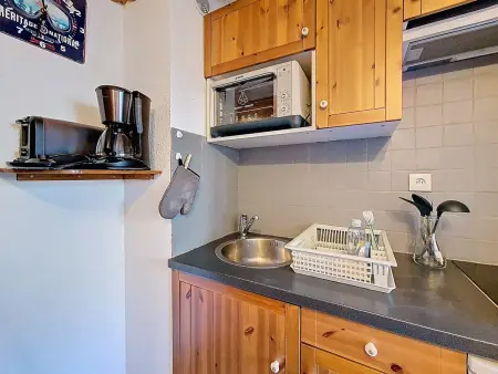 Studio 17 m² vue Masse aux Menuires, 3 personnes : photo 6