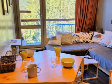 Studio 4 pers. au pied des pistes, Les Arcs 1800 (balcon) : photo 3