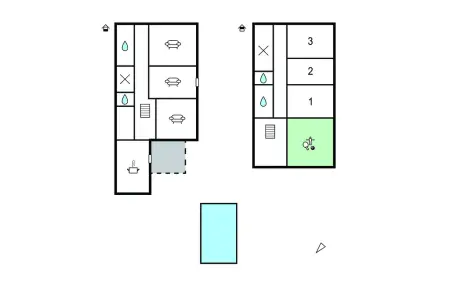 Maison rustique 6 personnes avec piscine à Francs : photo 33