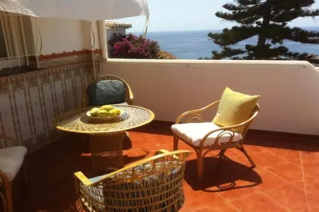 Maison Torrox-Costa : vue mer, terrasse et piscine : photo 1