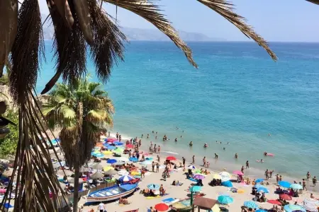 Maison Torrox-Costa : vue mer, terrasse et piscine : photo 17