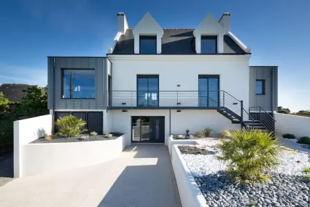 Villa Tante Alice, vue mer à Goulven avec spa