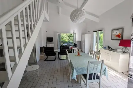 Maison 6 personnes à Seignosse, cheminée et terrasse : photo 6