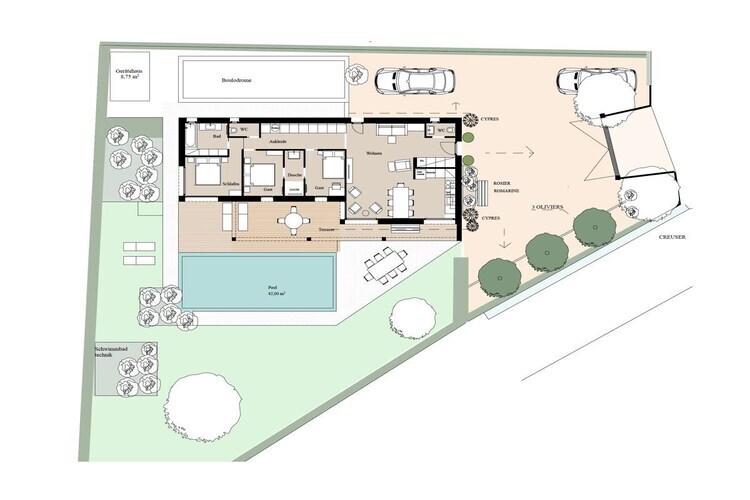 Maison 6 pers. avec piscine chauffée à Plan de la Tour - Photo 34