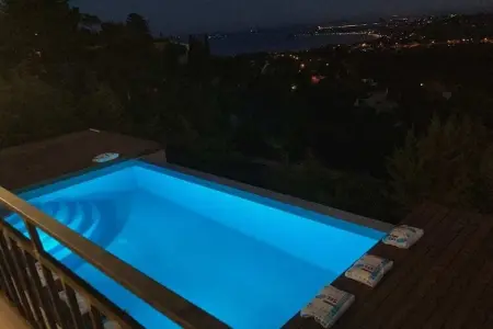 Villa Nadine aux Issambres : piscine vue mer : photo 27