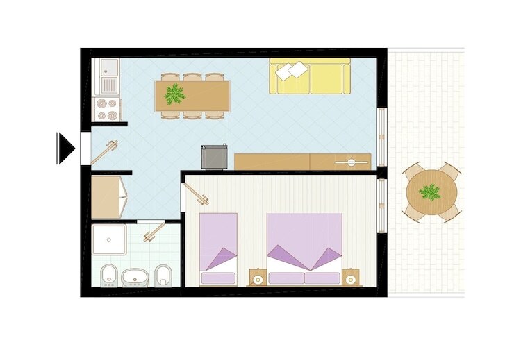 Appartement 2 pièces Bibione, balcon et parking - Photo 17
