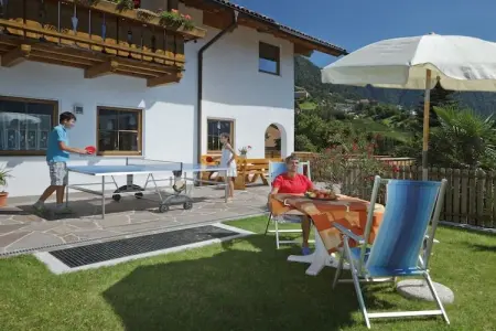 Appartement Löwenzahn à Kuens, balcon sud avec vue Merano : photo 2