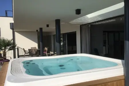 Penthouse Skygarden à Schenna, balcon panoramique 100 m² : photo 6