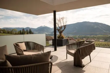 Chalet Goyen à Schenna, design moderne avec sauna et hammam : photo 4
