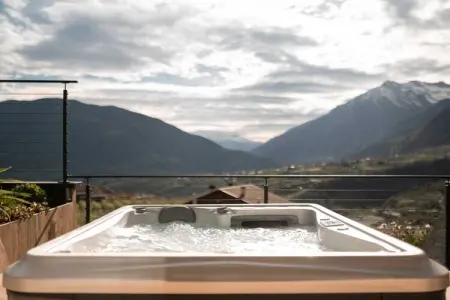 Chalet Goyen à Schenna, design moderne avec sauna et hammam : photo 13