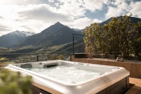 Chalet Goyen à Schenna, design moderne avec sauna et hammam : photo 14