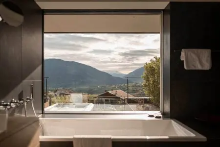 Chalet Goyen à Schenna, design moderne avec sauna et hammam : photo 15