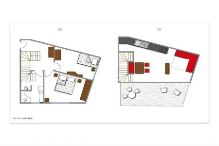 Loft Seilschaft à Algund : 67 m² avec vue sur l'Ifinger : photo 31