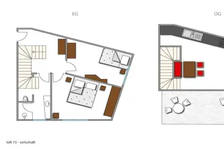 Loft Seilschaft à Algund : 67 m² avec vue sur l'Ifinger : photo 32