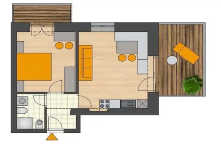 Appartement Hochwart à Naturns, 40 m² rénovés : photo 19