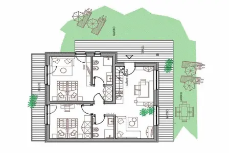 Maison 6 pers. avec vue panoramique Dolomites : photo 18
