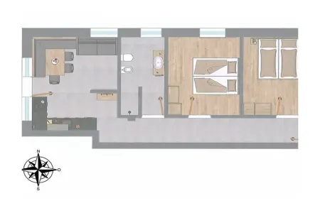 Maison 65 m² vue vallée Brixen, 6 personnes : photo 13