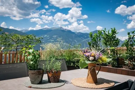 Maison de vacances à Brixen, terrasse vue montagne : photo 11