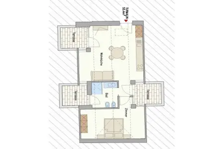 Appartement Turmalin à Kaltern, 3 terrasses sur le toit : photo 14