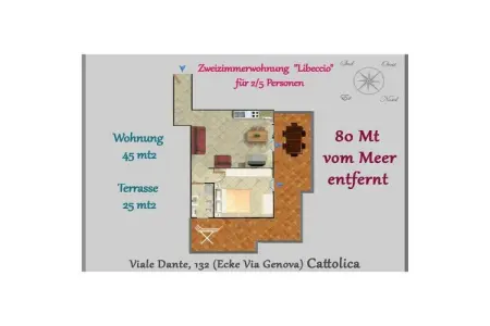 Maison 5 personnes à Cattolica, centre piétonnier : photo 33