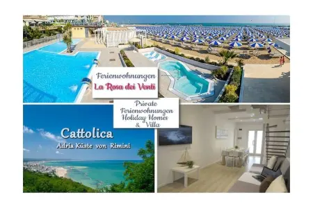 Maison 2 chambres Cattolica, centre-ville avec piscine : photo 1
