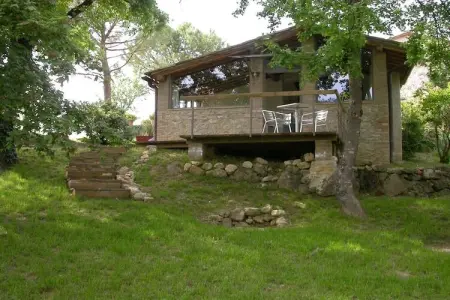 Casa Piccola à Ville di Corsano, 35 m² avec terrasse sur étang : photo 1