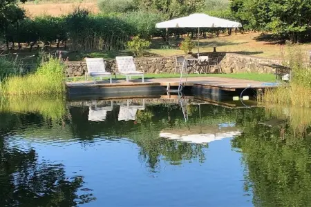 Casa Piccola à Ville di Corsano, 35 m² avec terrasse sur étang : photo 7